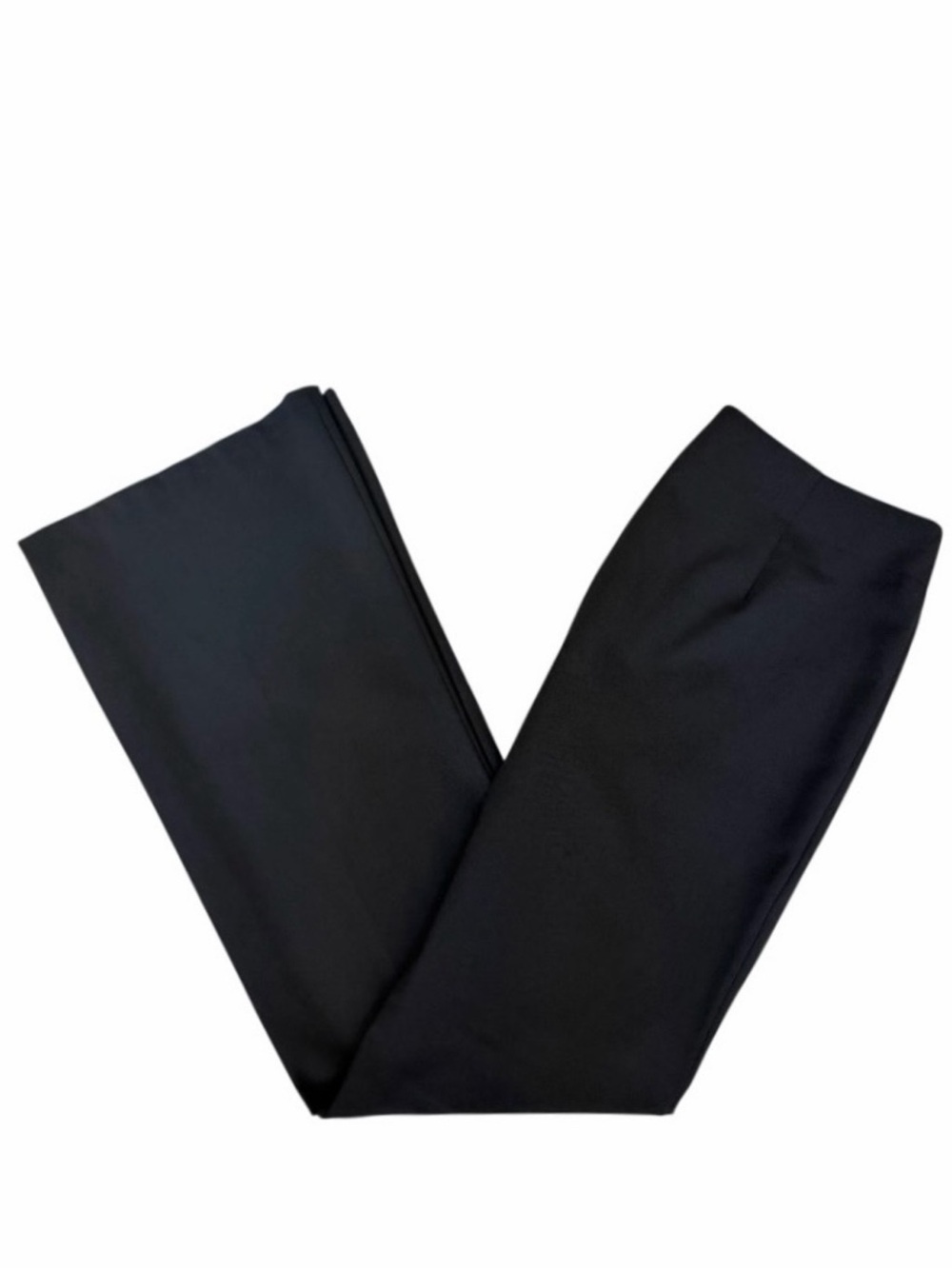 Express Black Mid Rise Side Zip Wide Leg Editor Dress Pants Size 4 - Picture 4 of 8